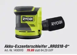 toom Baumarkt Ryobi akku-exzenterschleifer rros18-0 Angebot