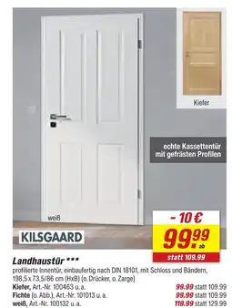 toom Baumarkt Kilsgaard landhaustür kiefer Angebot