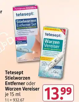 Rossmann Tetesept stielwarzen entferner oder warzen vereiser Angebot