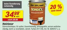toom Baumarkt Bondex holzlasur Angebot