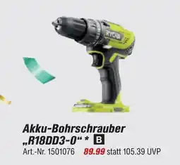 toom Baumarkt Ryobi akku-bohrschrauber r18dd3-0 Angebot