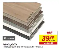 toom Baumarkt Arbeitsplatte Angebot