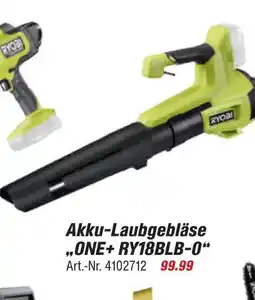 toom Baumarkt Ryobi akku-laubgebläse one+ ry18blb-0 Angebot