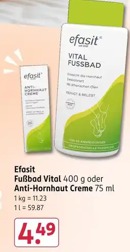 Rossmann Efasit fußbad vital Angebot