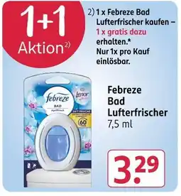 Rossmann Febreze bad lufterfrischer Angebot