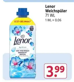 Rossmann Lenor weichspüler Angebot