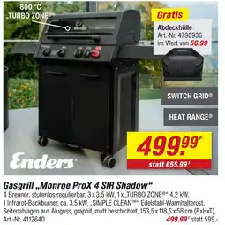 toom Baumarkt Enders gasgrill monroe prox 4 sir shadow Angebot