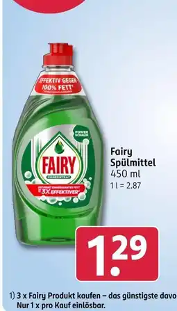Rossmann Fairy fairy spülmittel Angebot