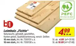toom Baumarkt B1 leimholz fichte Angebot