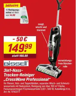 toom Baumarkt Bissell 3in1-nass-trocken-reiniger crosswave professional Angebot