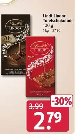 Rossmann Lindt tafelschokolade Angebot