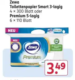Rossmann Zewa toilettenpapier smart 3-lagig Angebot
