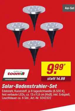 toom Baumarkt Toom solar-bodenstrahler-set Angebot
