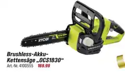 toom Baumarkt Ryobi brushless-akku-kettensäge ocs1830 Angebot