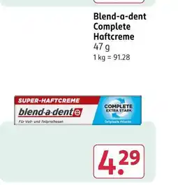 Rossmann Blend-a-dent complete haftcreme Angebot