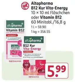 Rossmann Altapharma b12 kur vita-energy Angebot