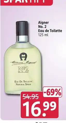 Rossmann Aigner no. 2 eau de toilette Angebot