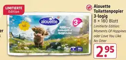 Rossmann Alouette toilettenpapier moments of happiness Angebot