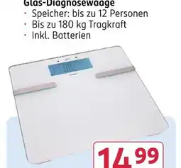 Rossmann Glas-diagnosewaage Angebot