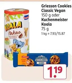 Rossmann Griesson cookies classic vegan Angebot