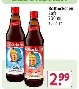 Rossmann Rotbäckchen saft Angebot