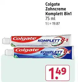 Rossmann Colgate zahncreme komplett 8in1 Angebot