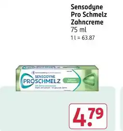 Rossmann Sensodyne pro schmelz zahncreme Angebot