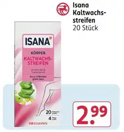 Rossmann Isana kaltwachsstreifen Angebot