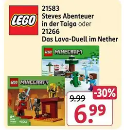 Rossmann Lego steves abenteuer in der taiga Angebot