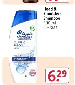 Rossmann Head & shoulders shampoo Angebot