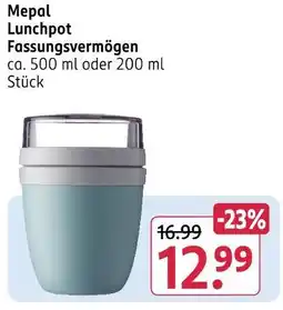 Rossmann Mepal lunchpot fassungsvermögen Angebot