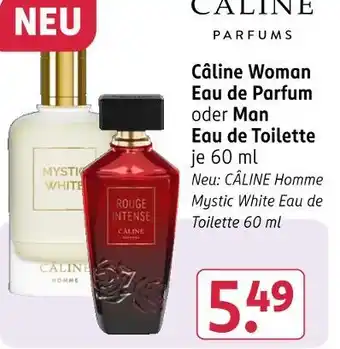 Rossmann Câline woman eau de parfum oder man eau de toilette Angebot