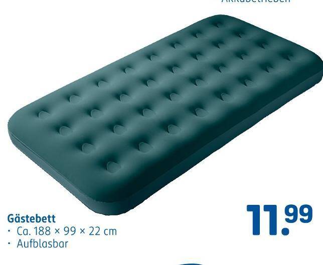 Gästebett Angebot bei Rossmann