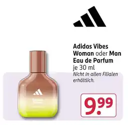 Rossmann Adidas vibes woman oder man eau de parfum Angebot