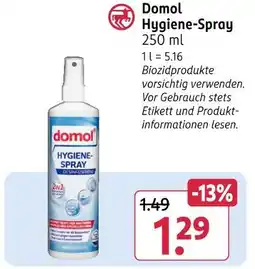 Rossmann Domol hygiene-spray Angebot