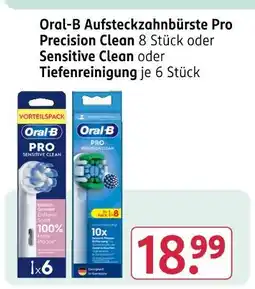 Rossmann Oral-b aufsteckzahnbürste pro Angebot