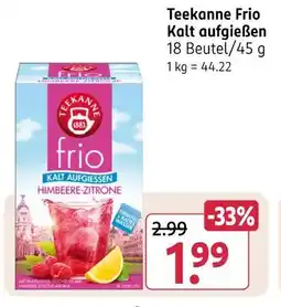 Rossmann Teekanne frio kalt aufgießen Angebot