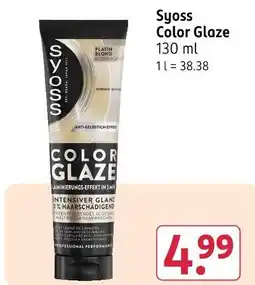 Rossmann Syoss color glaze Angebot