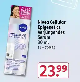Rossmann Nivea cellular epigenetics verjüngendes serum Angebot