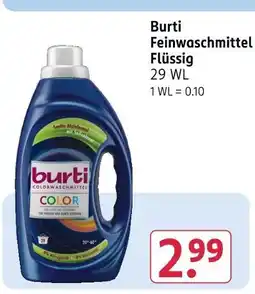 Rossmann Burti feinwaschmittel flüssig Angebot