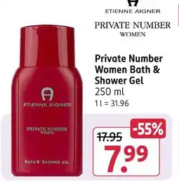 Rossmann Etienne aigner private number women bath & shower gel Angebot