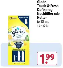 Rossmann Glade touch & fresh duftspray nachfüller Angebot