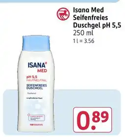 Rossmann Isana med seifenfreies duschgel ph 5,5 Angebot