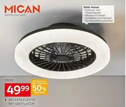 XXXLutz Mican deckenleuchte mit ventilator „perugia“ Angebot