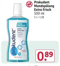 Rossmann Prokudent mundspülung extra frisch Angebot