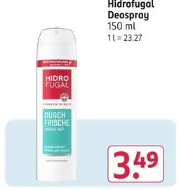 Rossmann Hidrofugal deospray Angebot