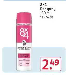 Rossmann 8x4 deospray Angebot
