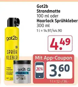Rossmann Got2b strandmatte Angebot