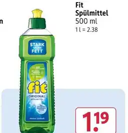 Rossmann Fit spülmittel Angebot