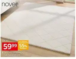 XXXLutz Novel hochflorteppich „grid“ Angebot